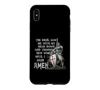 Carcasa para iPhone XS MAX The Devil Saw Me with My Head Down Thought He'd Won Knights