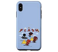 Carcasa para iPhone XS MAX The Flash Movie Batman Supergirl Chibi in The Sky