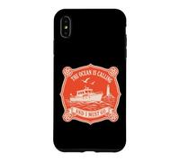 Carcasa para iPhone XS MAX The Ocean is Calling I Must Go Shirt Cruiser, capitán de Barco