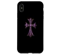 Carcasa para iPhone XS MAX The Pave Diamonds Amethyst Cross