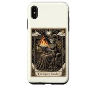 Carcasa para iPhone XS MAX The Spicy Reader Tarot Card Skeleton Romantasy Amante de los Libros