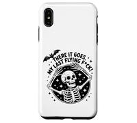 Carcasa para iPhone XS MAX There It Goes - Arte de Logotipo Circular de Humor Esqueleto