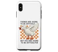 Carcasa para iPhone XS MAX Things Are Going to be Difficult Funny Silly Goose Meme Pun