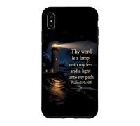 Carcasa para iPhone XS MAX Thy Word is a Lamp Unto My Feet - Psalm 119:10 Faith Verse