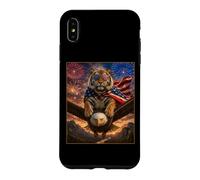 Carcasa para iPhone XS MAX Tiger on Bald Eagle - Gafas de Bandera Estadounidense de EE. UU