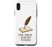 Carcasa para iPhone XS MAX Tinta, Ideas y Lugares tranquilos: Libro de Pluma de Pluma
