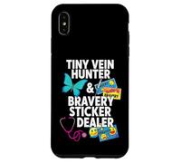 Carcasa para iPhone XS MAX Tiny Vein Hunter Bravery Sticker Dealer Pediatric Nurse
