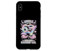 Carcasa para iPhone XS MAX Tío 67 Meme Cumpleaños 7 Años Acuarela Pastel Arco Iris