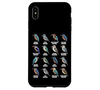 Carcasa para iPhone XS MAX Tipos de Martín Pescador - Martín Pescador Especies Ornitología Aves
