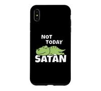 Carcasa para iPhone XS MAX Tiranosaurio Rex Perezoso Not Today Satan Holgazán Pereza