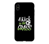 Carcasa para iPhone XS MAX Tiro de portería de fútbol Kick In The Grass