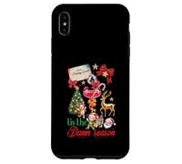 Carcasa para iPhone XS MAX Tis The Damn Season Santa Reno Elfo Cóctel Navidad