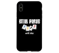 Carcasa para iPhone XS MAX Todavía Juega con Azulejos Rummikub Divertido Juego de Palabras