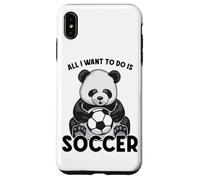 Carcasa para iPhone XS MAX Todo lo Que Quiero Hacer en Panda Soccer es Cute Bear Player
