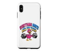 Carcasa para iPhone XS MAX Todo me Duele, Estoy Cansado, Divertido Pato de Gimnasio