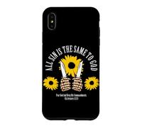 Carcasa para iPhone XS MAX Todo Pecado Es Igual Ante Dios Diseño de Girasol