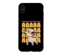 Carcasa para iPhone XS MAX Todos los días mi Cabeza va AAAAAAHH Linda Cabra Gritando EduEly
