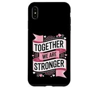 Carcasa para iPhone XS MAX Together We Are Stronger Retro Banner Solidaridad Cita