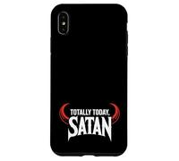 Carcasa para iPhone XS MAX Totally Today Satan Devil Cuernos Travieso Divertido Gótico Gótico