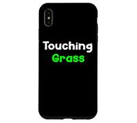 Carcasa para iPhone XS MAX Touching Grass Digital Life Awareness Saying Design Tees