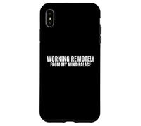 Carcasa para iPhone XS MAX Trabajando a Distancia Desde mi Mente Palacio Divertido introvertido