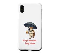 Carcasa para iPhone XS MAX Tráelo a casa Muchachos Bulldog británico Bebiendo Cerveza