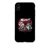 Carcasa para iPhone XS MAX Travesuras iluminadas por la Luna Kitsune Tanuki Yokai japonés