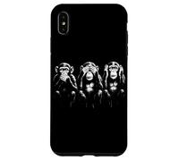 Carcasa para iPhone XS MAX Tres Monos sabios | Arte de la Plantilla - Speak See Hear No Evil