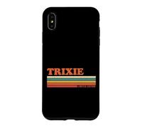 Carcasa para iPhone XS MAX Trixie Retro Personalizado Nombre Vintage Rayas
