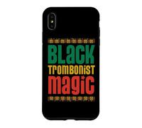 Carcasa para iPhone XS MAX Trombonista Negro Magia Estilo Tribal Africano Negro Orgulloso