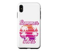 Carcasa para iPhone XS MAX Tropical Vibes Beach Sunset Palms Retro Summer Energy