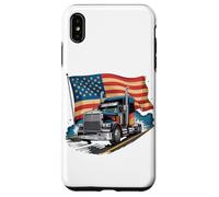 Carcasa para iPhone XS MAX Truck Driver Trucker Camiseta Hombre Papá Big Rig American