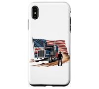 Carcasa para iPhone XS MAX Truck Driver Trucker Camiseta Hombre Papá Big Rig American