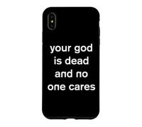 Carcasa para iPhone XS MAX Tu Dios ha Muerto y a Nadie le Importa ateísmo gótico
