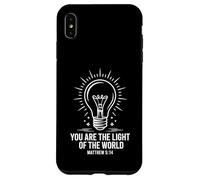 Carcasa para iPhone XS MAX Tú Eres la luz del Mundo Mateo 5:14 Seguidor de Cristo