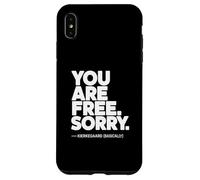 Carcasa para iPhone XS MAX Tu Eres Libre Kierkegaard (Básicamente)