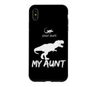 Carcasa para iPhone XS MAX Tu tía, mi tía, Gracioso Lagarto, Linda tía, Familia de Dinosaurios
