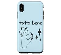 Carcasa para iPhone XS MAX Tutto Bene - Cita del Gesto de la Mano Italiana Italia