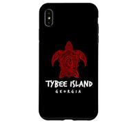 Carcasa para iPhone XS MAX Tybee Island Georgia Tribal Sea Turtle Island Diseño