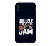 Carcasa para iPhone XS MAX Ukelele Is My Jam Funny Music Juego de Palabras Músico Uke Guitarrista