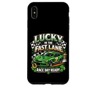 Carcasa para iPhone XS MAX Un Coche de Lucky in The Fast Lane, Listo para el Día de la Carrera