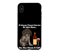 Carcasa para iPhone XS MAX Una Mujer no Puede Sobrevivir Solo en Vino Ella también Necesita un GSP