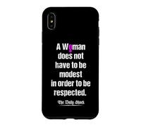 Carcasa para iPhone XS MAX Una Mujer no Tiene Que ser Modesta para ser respetada