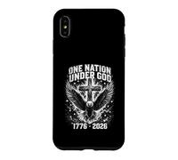 Carcasa para iPhone XS MAX Una nación bajo Dios 1776 2026 Eagle Cross USA 4 de Julio