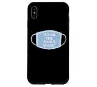 Carcasa para iPhone XS MAX USA la Maldita máscara + distanciamiento Social + máscaras de Buena higiene