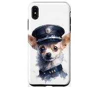 Carcasa para iPhone XS MAX Valiant Puppy Police - Reloj de Perro Chihuahua