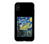 Carcasa para iPhone XS MAX Van Gogh Noche Estrellada Luna Polilla Pintura Arte