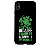 Carcasa para iPhone XS MAX Vegetariano Alinear con Mi Moral Estilo De Vida Verde