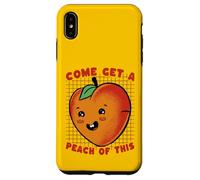 Carcasa para iPhone XS MAX Ven a Obtener melocotón de Este Divertido Juego de Palabras de Frutas Kawaii