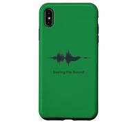Carcasa para iPhone XS MAX Ver la frecuencia de la Forma de Onda del Audio del pájaro sonoro